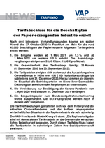 Pressemitteilung der VAP zum Tarifabschluss am 27. Oktober 2020