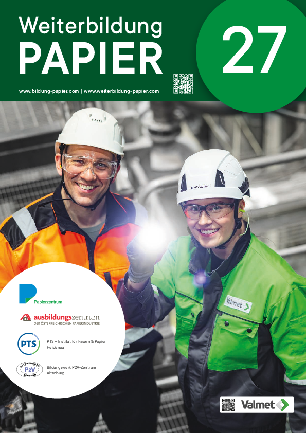 Weiterbildungsprogramm "Weiterbildung Papier 2027" interaktiv und blätterbar